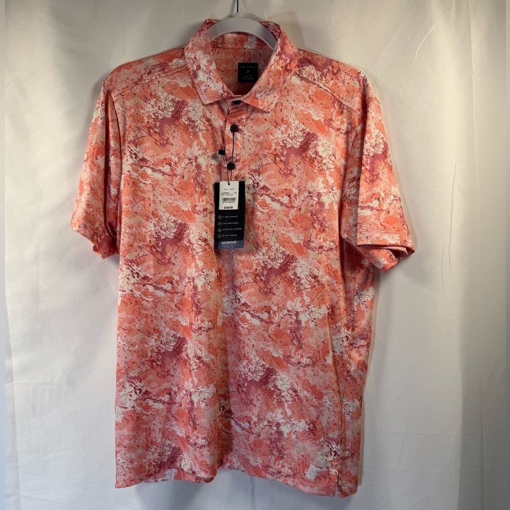 Con.Struct Men's Quick Dry Performance Multi-Color Patterned Polo M